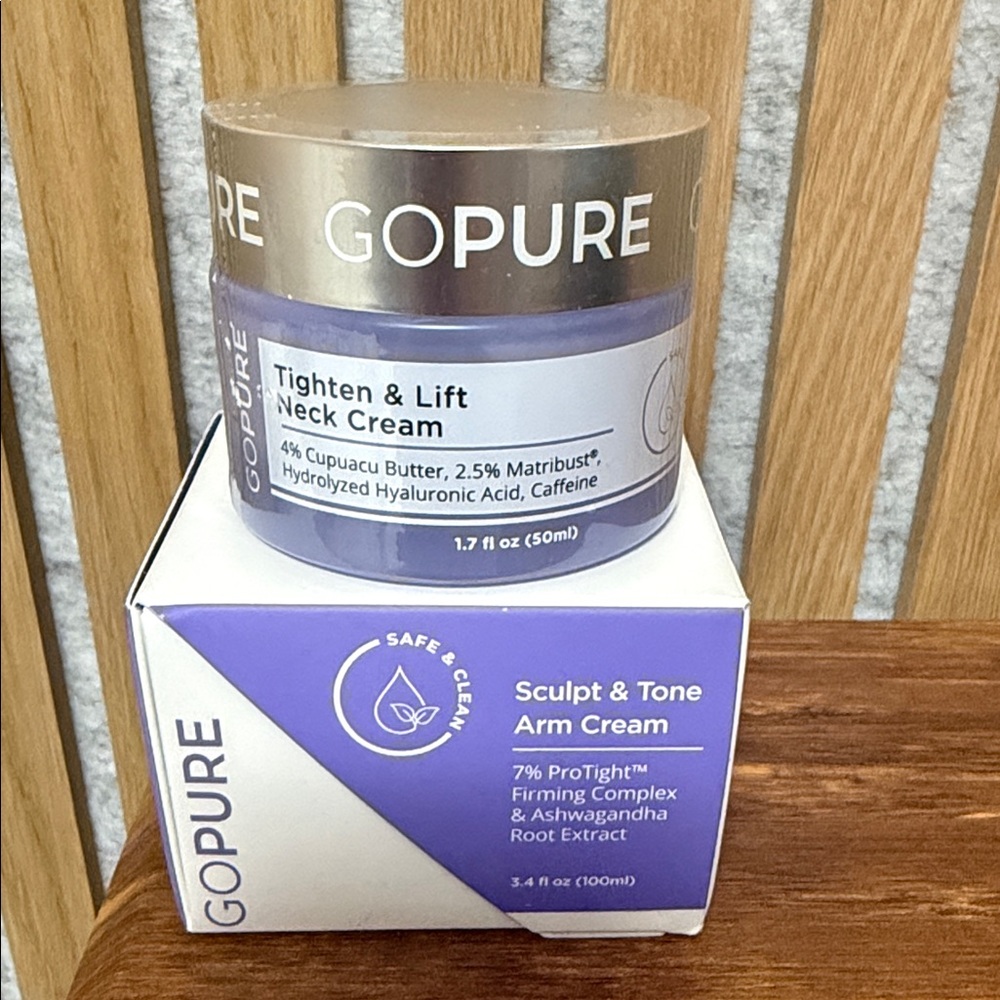 GOPURE Tighten & Lift Neck Cream and Sculpt & Tone Arm Cream Set